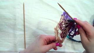 How to knit a scarf using Sirdar Aruba [upl. by Alludba]