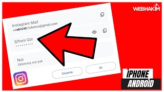 Instagram Şifre Bulma Şifremi Unuttum Şifre Görme iPhone amp Android 2024 [upl. by Selin905]