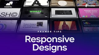 Breakpoints amp Responsive Design for mobile and tablets in Framer [upl. by Arreip]