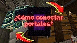 ¿Cómo conectar portales Minecraft 119 Java amp Bedrock [upl. by Nahtanoy]