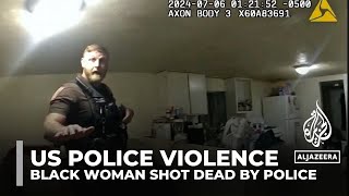 A black woman calls 911 to report suspected intruder shot in face by Illinois police [upl. by Valdis119]