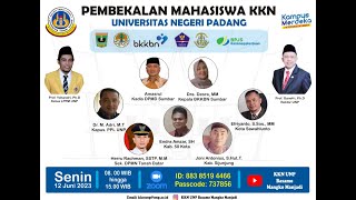 Pembekalan Mahasiswa KKN 2023  sesi pagi pembicara 1  4 [upl. by Engelbert]