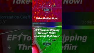 Tornado Striking Heflin Louisiana Right Now [upl. by Atikehs]