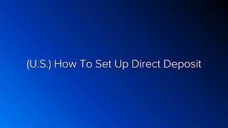 MyCastampCrew US How To Set Up Direct Deposit [upl. by Nivram]