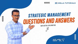 Strategic Management Sample Exit Exam Question With Explained Answer [upl. by Ornas]