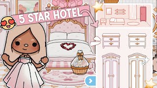 5 STAR ⭐️FANCY⭐️ HOTEL🏨 WITH 3 FLOORS😱😍  with voice 🔊  NEW TOCA BOCA UPDATE [upl. by Adnaluoy]