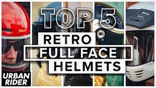 TOP 5 Retro Full Face ECE 2206 Helmets [upl. by Ovid]