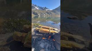 Doğal Taş Üstünde Kırmızı Benekli Alabalık 🏔️🐟  Cooking red spotted trout on natural stone [upl. by Croteau]