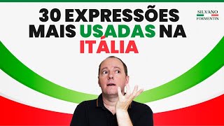 30 expressões curtas de alto uso no diaadia  Aula de Italiano [upl. by Adimra]