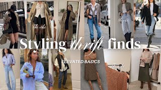 Styling My Recent Thrift Finds  Capsule Wardrobe Style  At Home with Ally [upl. by Clabo]