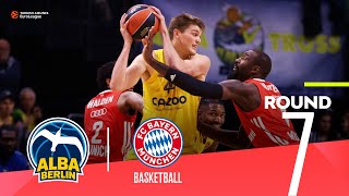 Bayern tops ALBA in Berlin  Round 7 Highlights  Turkish Airlines EuroLeague [upl. by Seltzer]