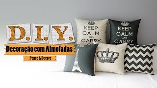 Decoração com almofadas  Dicas Pense amp Decore [upl. by Darbie]