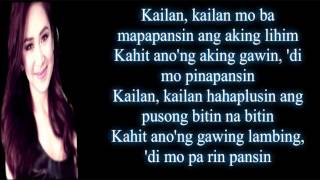 Kailan By Sarah Geronimo Lyrics live audio [upl. by Ainel702]