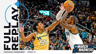 Villanova vs Michigan 2022 NCAA mens Sweet 16 round  FULL REPLAY [upl. by Tutt]