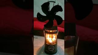 Heat powered fan on top of a UCO candlelier lantern tent campinglife [upl. by Glass]