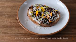 6 Steps to Cook Chanterelle Mushrooms to Perfection  Chanterelle Toast Recipe [upl. by Nostaw968]