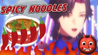 zali suffers from eating spicy noodles then unlocks his death metal voice 👹 [upl. by Foote]