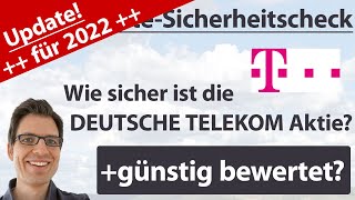 Deutsche Telekom Aktienanalyse – Update 2022 Wie sicher ist die Aktie günstig bewertet [upl. by Enilekaj]