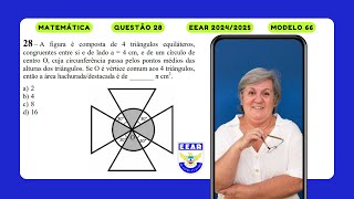 EEAR 20242025  Matemática  Questão 28  Geometria Plana [upl. by Edrei526]