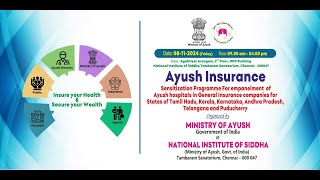 Sensitization Programme for empanelment of Ayush hospitals in General Insurance companies [upl. by Yevre971]