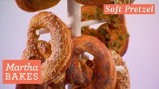 Martha Stewart Makes Soft Pretzels with Lina Kulchinsky  Martha Bakes Recipes  Martha Stewart [upl. by Maurili]