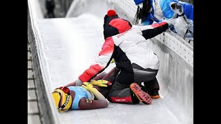 RodelOlympiadrama Medaillentraum von Julia Taubitz im Erzgebirge nach Sturz verloren [upl. by Windy]