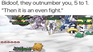 If Bidoof is outnumbered then its a fair fight [upl. by Luhey336]