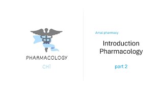 pharmacology 1 chapter 1 part 2  علم الادوية [upl. by Maggio]