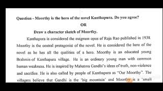 Moorthys Character in Kanthapura Hindi translation [upl. by Nayr]