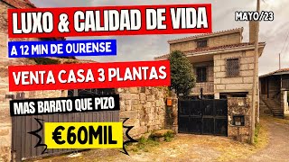 43  CASA 3 PLANTAS  PÁTIO  BAJADA A 49800  PADERNE ALLARIZ  OURENSE  GALICIA ES  VENTA [upl. by Ltsyrk]