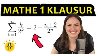 Klausur UNI Mathe – Vollständige Induktion einfach erklärt Summe [upl. by Narih562]