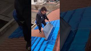 Roof leakage protection aluminium foil installation process [upl. by Regine]