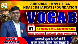 Vocabulary for Airforce Navy ICG NDACDS  Airforce Vocab Classes 2024  Vocabulary for NDA  NDA [upl. by Nylloh]