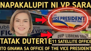 NAPAKALUPIT NI VP SARA  OFFICE OF THE VICE PRESIDENT BUS OVP SATELLITE OFFICE TATAK DUTERTE prrd [upl. by Ahseyt351]