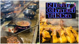 Namak Mandi Peshawar  Nisar Charsi Tikka and Karahi  Peshawar City [upl. by Kenlay]