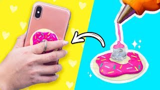 POPSOCKET en 5 MINUTOS Soporte para Celular FÁCIL Perfecto para Musically ✎ Craftingeek [upl. by Harberd504]