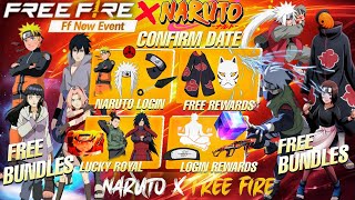 Free Fire x Naruto  Free Rewards  Naruto All Bundles amp Emotes Kaise Milega New Event In Free Fire [upl. by Webster]