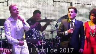 CRISTIAN CASTRO Y DANIEL RIOJA Juntos en LIMA PERU 2017 [upl. by Bergin]