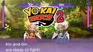 YoKai Watch 2  Kin and Gin Boss Battle [upl. by Risteau]