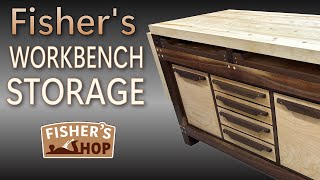 Woodworking Fishers Workbench Storage Cabinet [upl. by Naul]