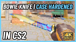 ★ CS2 Bowie Knife Case Hardened  CS2 Knife InGame Showcase 4K [upl. by Jareb]