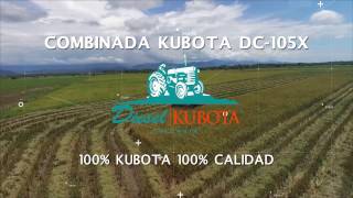 Cosechadora de arroz Kubota DC 105 Diesel Kubota Colombia [upl. by Roose411]