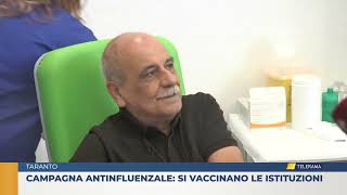 Taranto Campagna antinfluenzale Si vaccinano le istituzioni [upl. by Appleby]