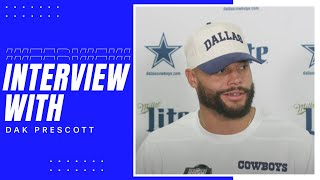 Dak Prescott Postgame Week 1 DALvsCLE  Dallas Cowboys 2024 [upl. by Alvira]