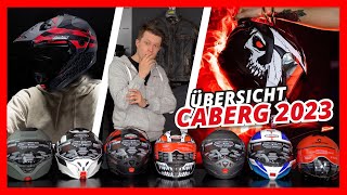 ALLE HELME VON CABERG 2023 mit ECE 2206 🇮🇹 Helmexpresscom [upl. by Estella]