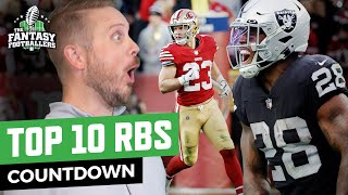 Early RB Rankings Top 10 Countdown  Player Debates  Fantasy Football 2023  Ep 1394 [upl. by Cece]