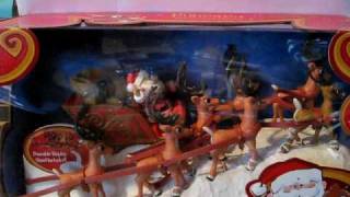 Rudolph the RedNosed Reindeer Santas Musical Sleigh amp Figurine Set [upl. by Donaghue]