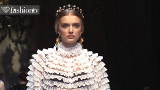 Dolce amp Gabanna Fall 2012 Full Show ft Toni Garrn  Bianca Balti at Milan Fashion Week  FashionTV [upl. by Htiek]