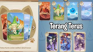 Genius Invokation TCG Penempaan dan Latihan  Terang Terus  Genshin Impact [upl. by Enirahtac]