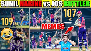 SUNIL NARINE CENTURY 😂 JOS BUTTLER CENTURY 😱 RR vs KKR IPL 2024 HIGHLIGHTS [upl. by Little]